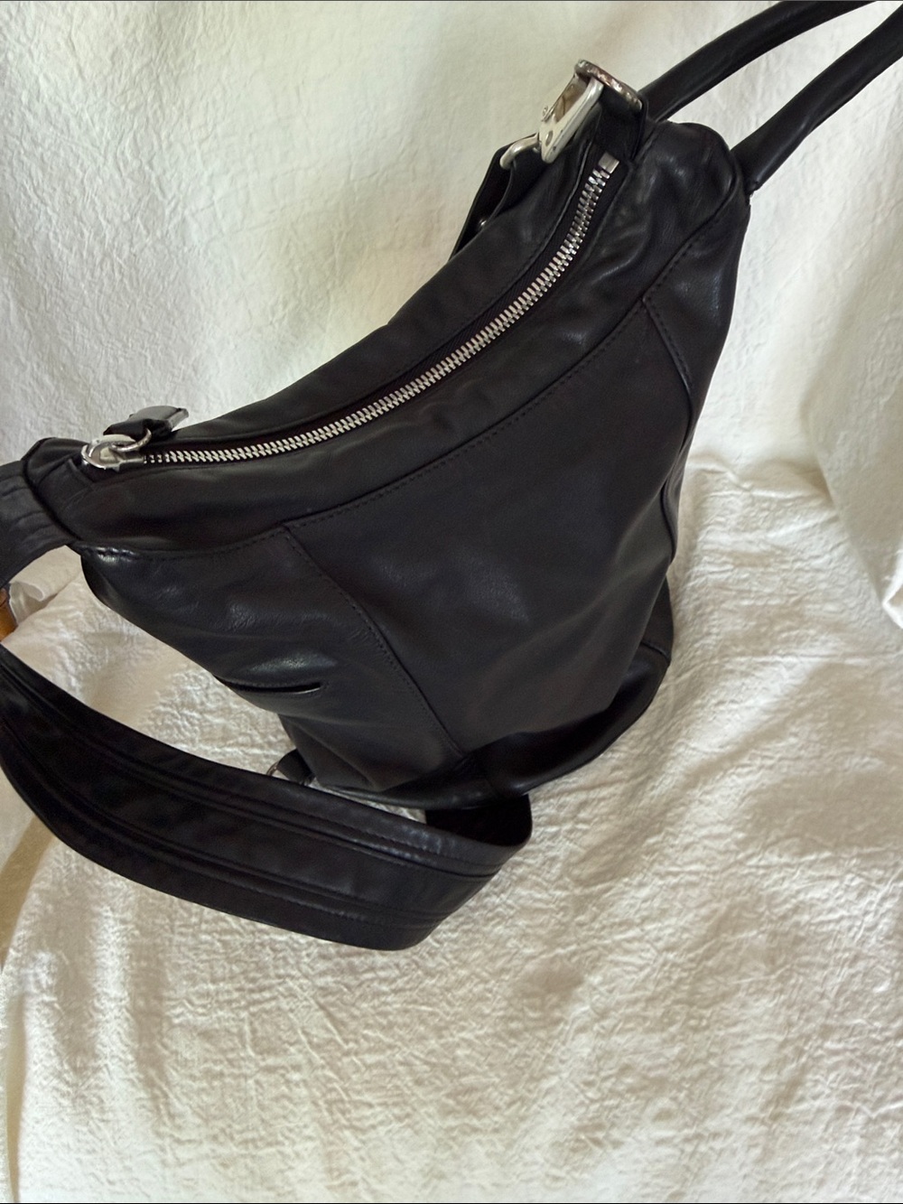 rag & bone Black Cross Body Bucket Bag - Picture 7 of 8